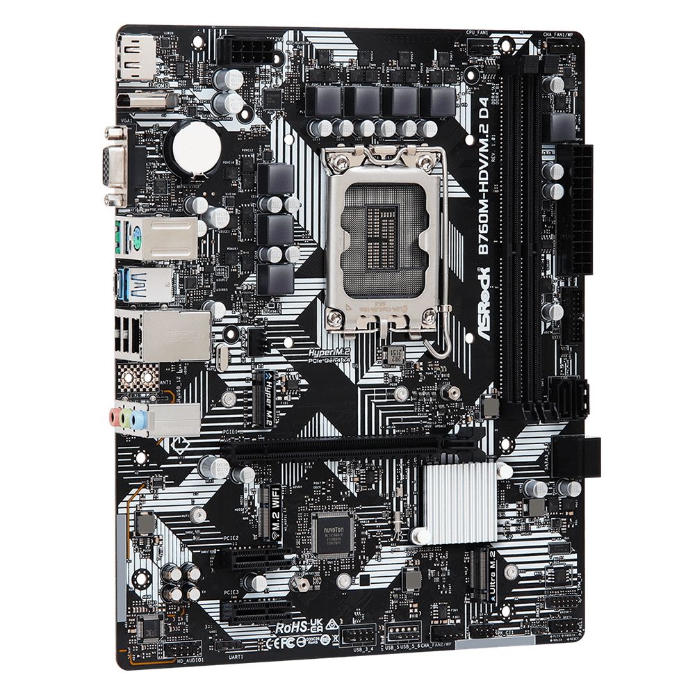 Материнская плата ASRock B760M-HDV/M.2 D4, RTL — изображение 3
