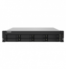 Сетевой RAID-накопитель, 8 отсеков 3,5"/2,5", 2 порта 2,5 GbE, 2 порта 10 GbE SFP+, стоечное исполнение, 2 блока питания. ARM Cortex-A57 Annapurna Labs AL-324 1,7 ГГц, 4 ГБ DDR4. Направляющие в комплект поставки не входят.