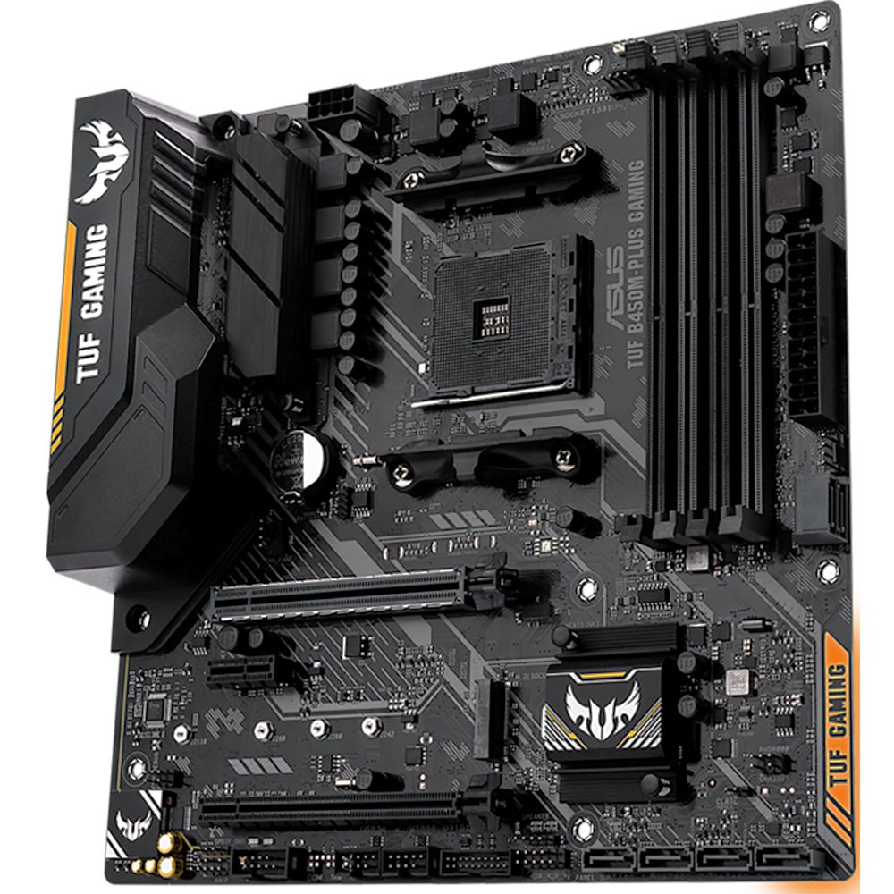 Материнская плата ASUS TUF GAMING B550M-PLUS, RTL {10} AM4 mini-ATX 4xDDR4 2xPCIEx16 1xPCIEx1 2xM.2 USB-C HDMI DP 2.5GLAN — изображение 5