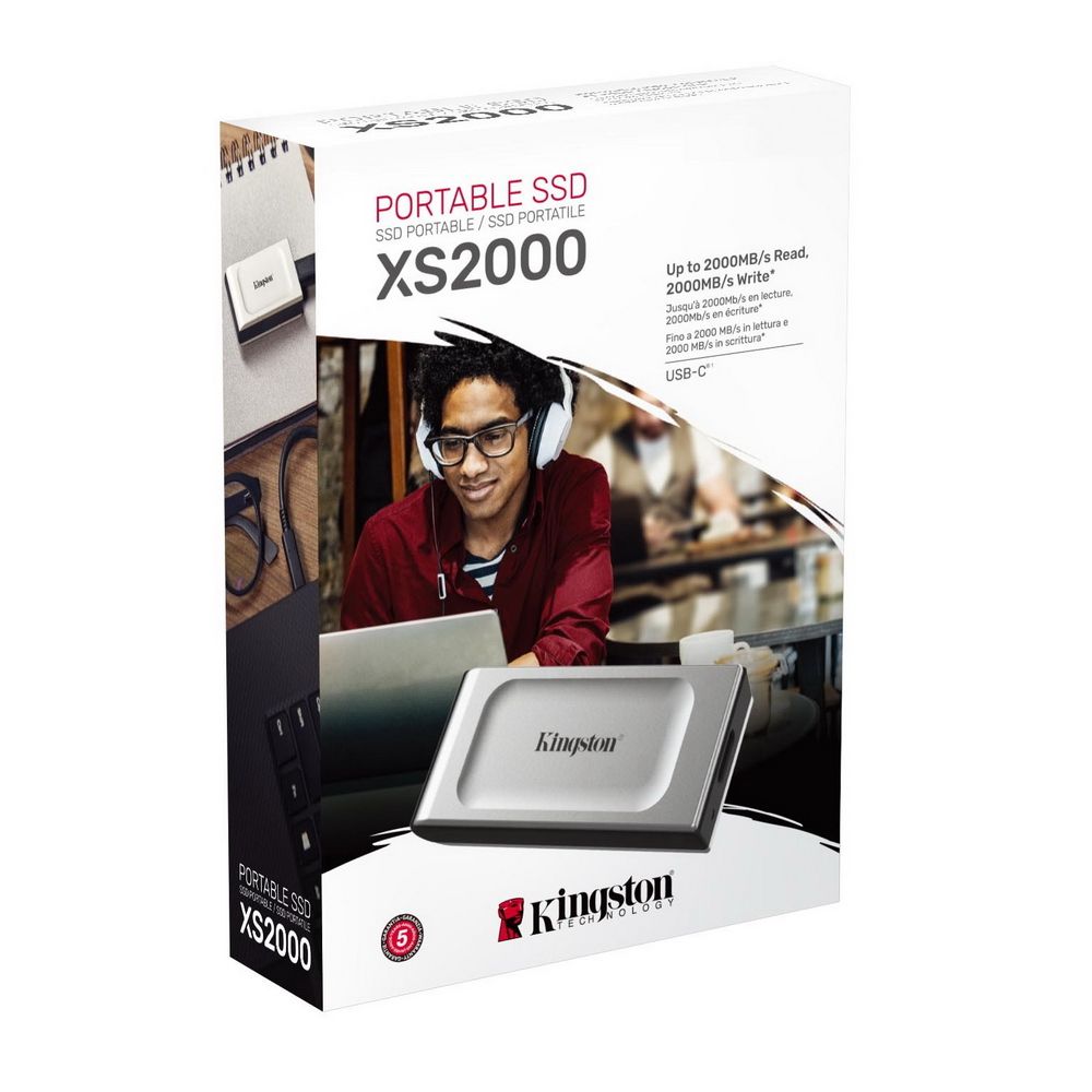 Твердотельный накопитель SSD Kingston XS2000 PORTABLE SXS2000/2000G USB 3.2 Gen 2x2 2000GB, 2000/2000, RTL (321333) — изображение 4
