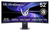 Монитор LG 51,6" 52G930B-B 1000R, 21:9, VA, 5K2K, 1ms, 400cd, 240Hz, HDMI, DP, USB, USB-C, HAS