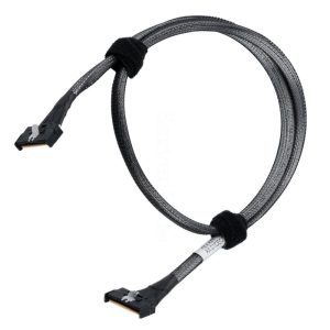 Кабель JPC P7321GB00600-5 Cable MCIO x8 74P (STRAIGHT TYPE)  -TO-  MCIO x8 74P (STRAIGHT TYPE) , 85 Ohm, L:60cm