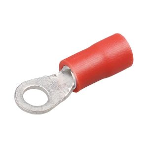 Клемма KLS8-01103-RVS1.25-3.5 SG57600 (TRI-1.25-3S) (VF1.25-3A), тип "О" 3.7мм, изолированная, провод 0.25-1.5 (красная)KLS