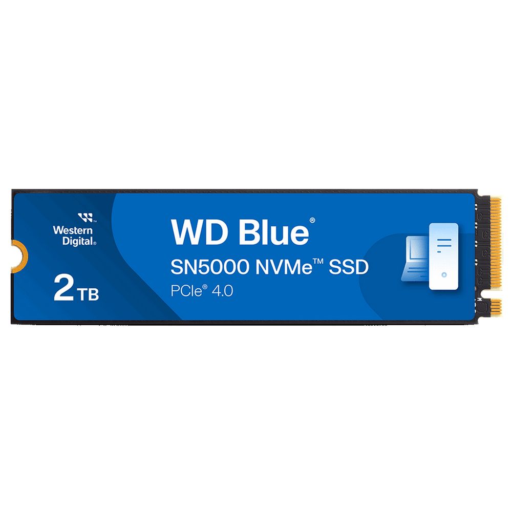Твердотельный накопитель SSD Western Digital M.2 2280 2TB Blue WDS200T4B0E PCIe Gen4 x4, NVMe — изображение 2
