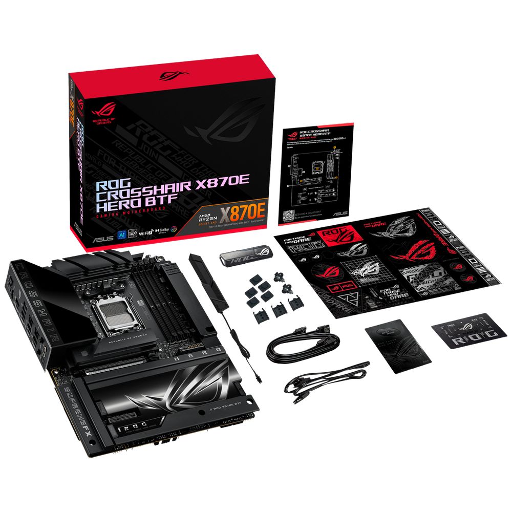 Материнская плата ASUS ROG CROSSHAIR X870E HERO BTF AM5 ATX 4xDDR5 PCIEx16 PCIEx4 5xM.2 4xUSB-C HDMI 5GLAN 2.5GLAN Wi-Fi 7 — изображение 13