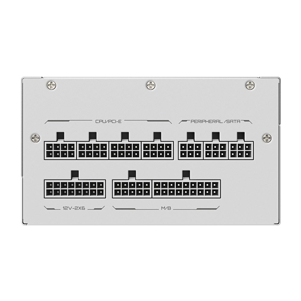 Блок питания ПК Gigabyte GME850GM PG5 ICE 850W, Белый, 80Plus, Platinum, Полностью модульный, PCIe Gen 5.1, ATX 3.1 compatible. — изображение 6